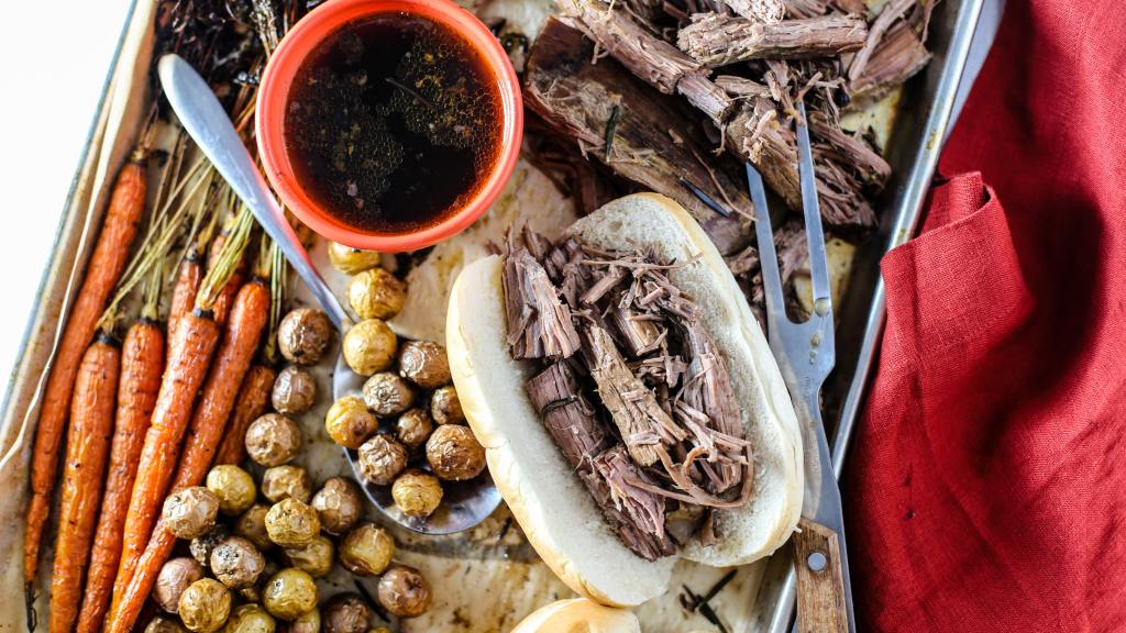 French Dip Roast Beef for the Crock Pot created by Ashley Cuoco