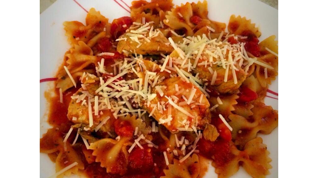 Chicken & Pasta With Marinara Sauce Recipe - Food.com
