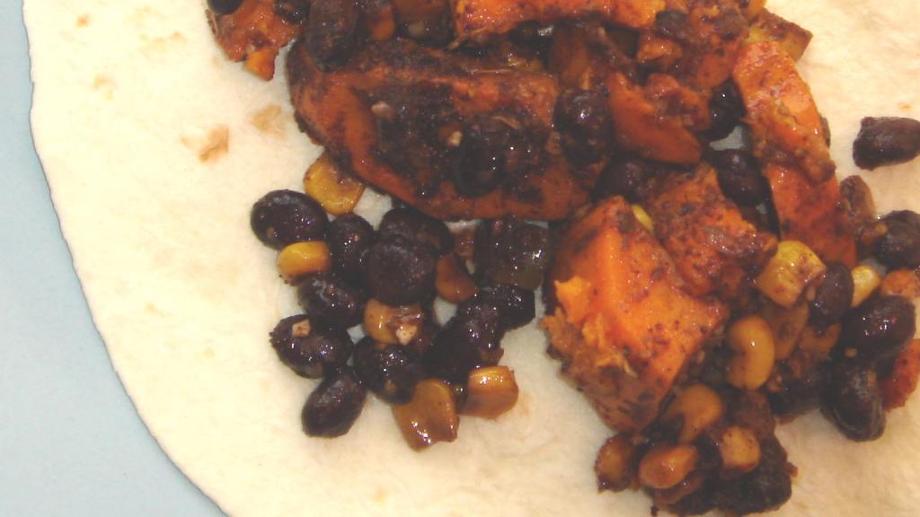 Black Bean and Sweet Potato Burritos (Slow Cooker) Recipe