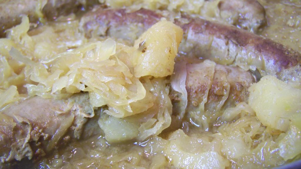Italian Sausage and Sauerkraut created by Chef PotPie