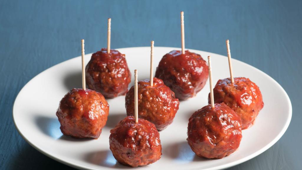 Cranberry Glazed Meatballs created by Robin and Sue