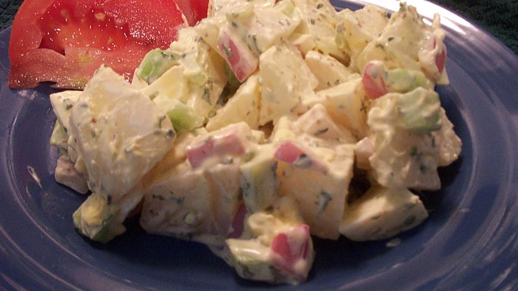 American Potato Salad With HardBoiled Eggs and Sweet Pickles Recipe