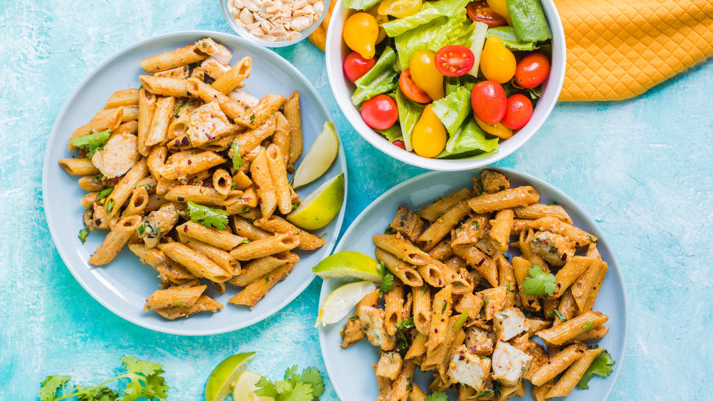 Ginger Peanut Chicken Pasta created by LimeandSpoon