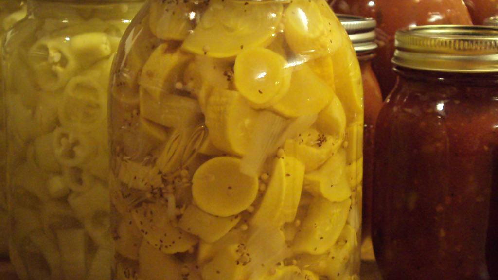 Bread and Butter Squash pickles created by Kathy in Fla