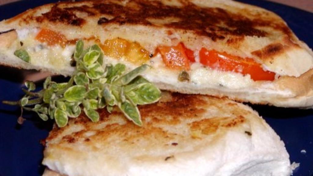 Grilled Feta and Tomato Sandwich Recipe