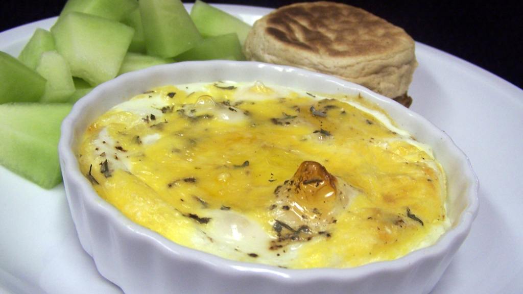 Baked Eggs With Herbs created by PaulaG