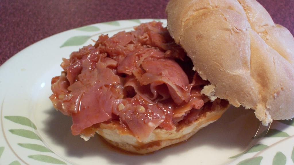 Ham Barbecue Sandwiches created by Parsley