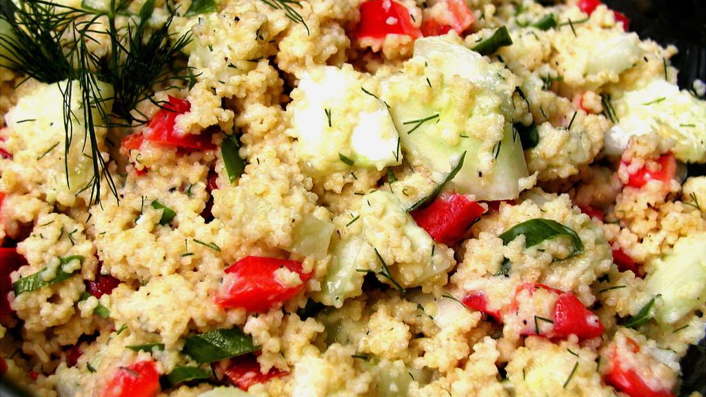 Couscous and Cucumber Salad With Buttermilk Dill Dressing Recipe
