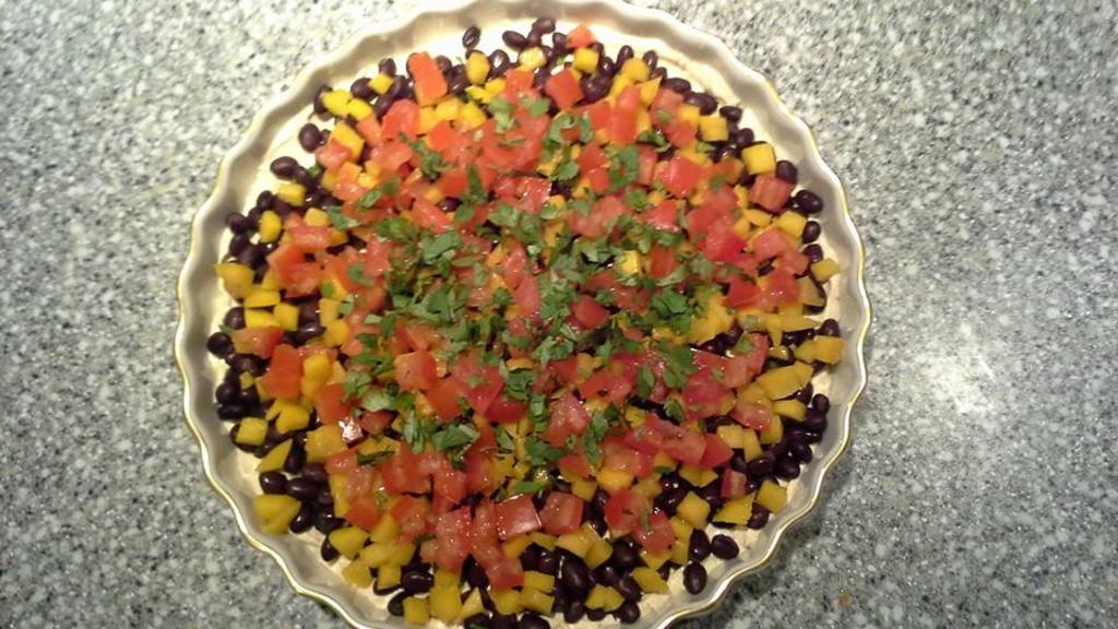 Sunny Caribbean Black Bean and Mango Dip Recipe