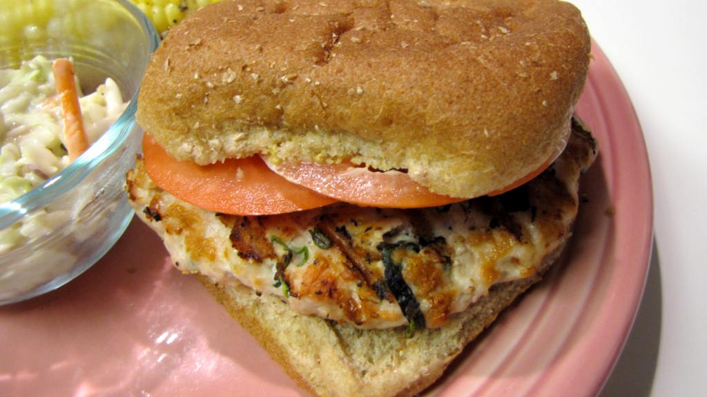 Goat Cheese and Spinach Turkey Burgers Recipe