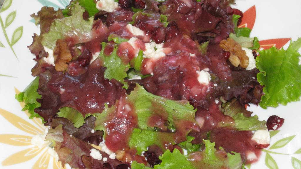 Baby Greens Salad With Cranberry Balsamic Vinaigrette Recipe - Food.com