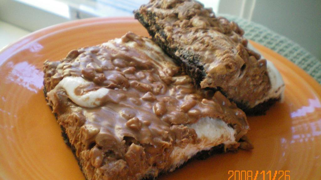 Deluxe Baked Marshmallow Peanut Butter Rice Krispies Squares Bar Recipe