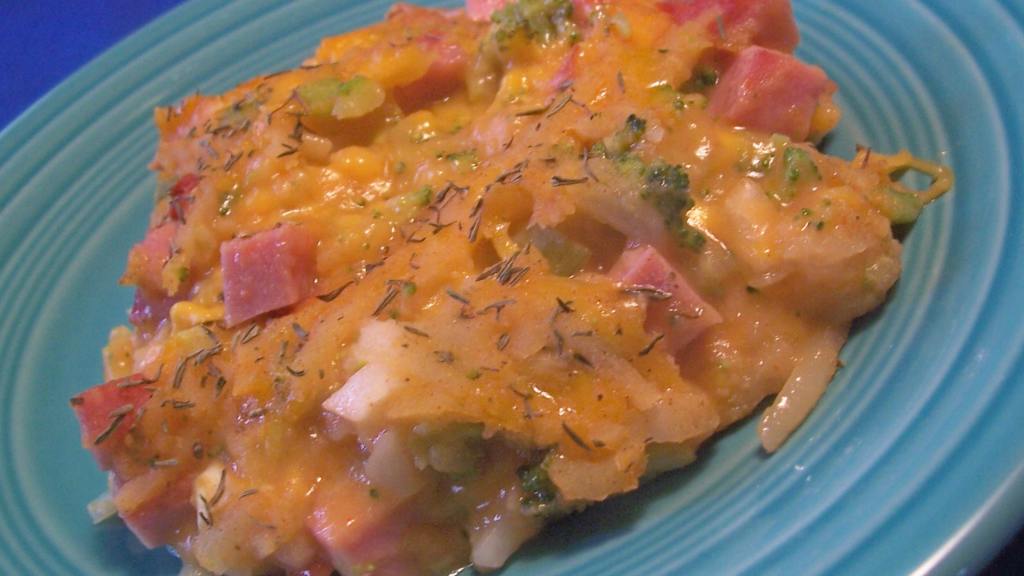 Ham Hash Browns and Broccoli Casserole Recipe