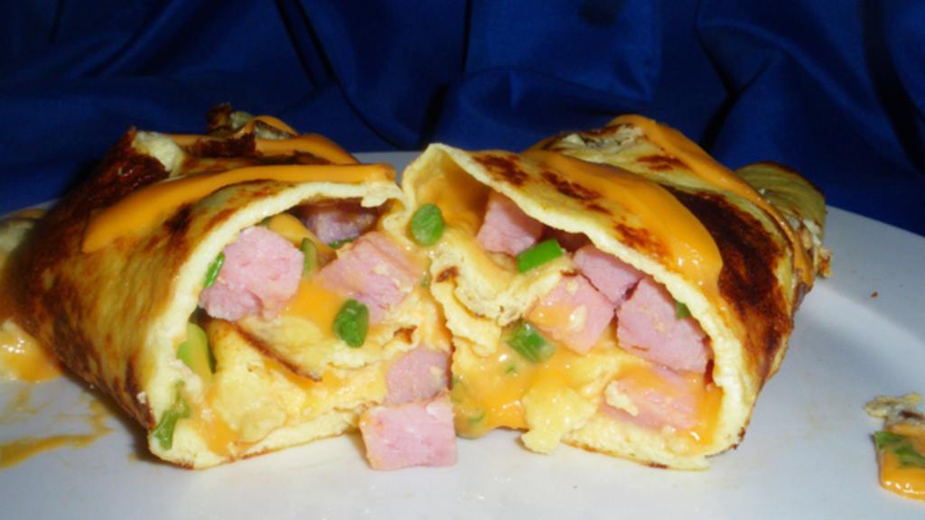 Ham and Cheese Omelet Roll Recipe