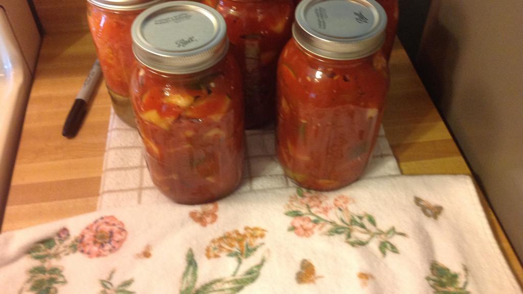 Zucchini in Tomato Sauce (Canning) Recipe