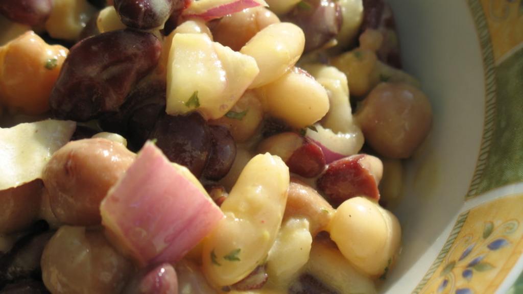 Three Bean Salad With Orange Vinaigrette Recipe