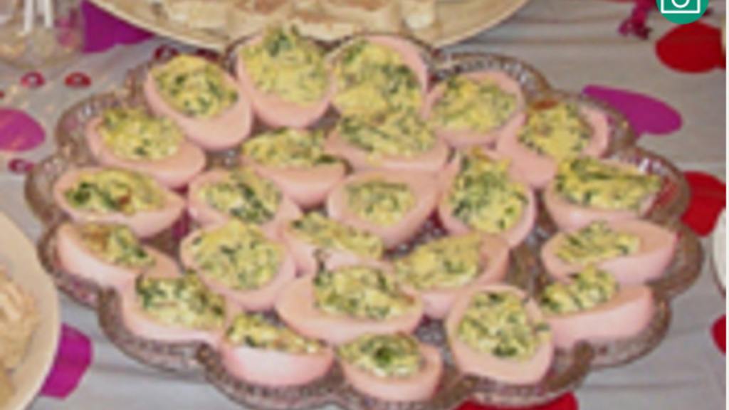 Spinach Deviled Eggs created by Lorry Y.
