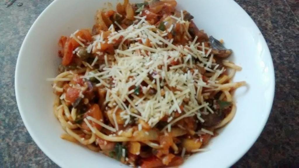Pasta With Tomatoes, Black Olives and Capers Recipe - Food.com