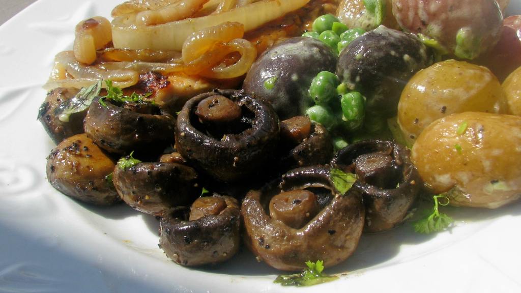Garlic Mushrooms With Basil Recipe