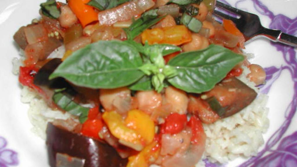Aubergine (Eggplant) and Chickpea Tagine Recipe