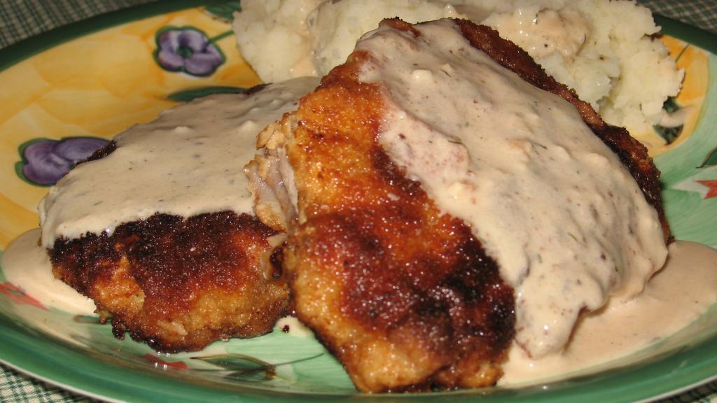 Breaded Pork Chops With Sour Cream Dill Gravy Recipe