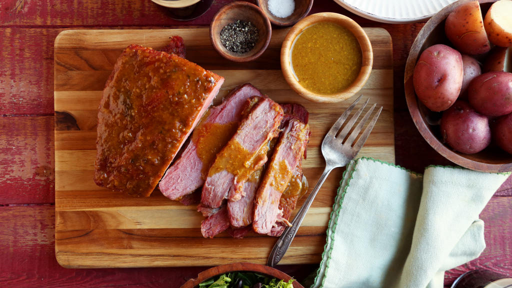Brown Sugar and Mustard Glazed Corned Beef Recipe