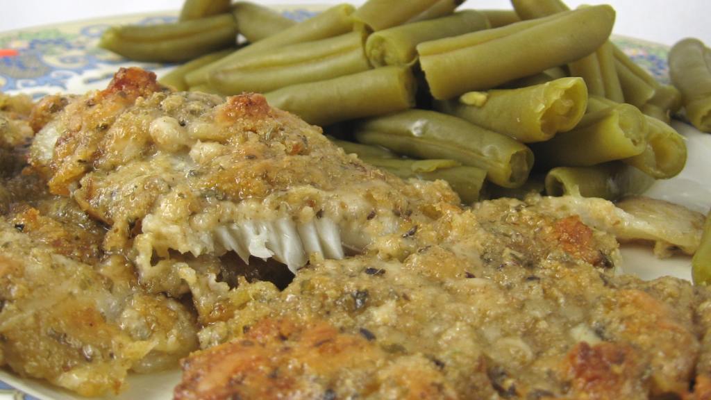Baked Flounder Parmesan created by Kathy