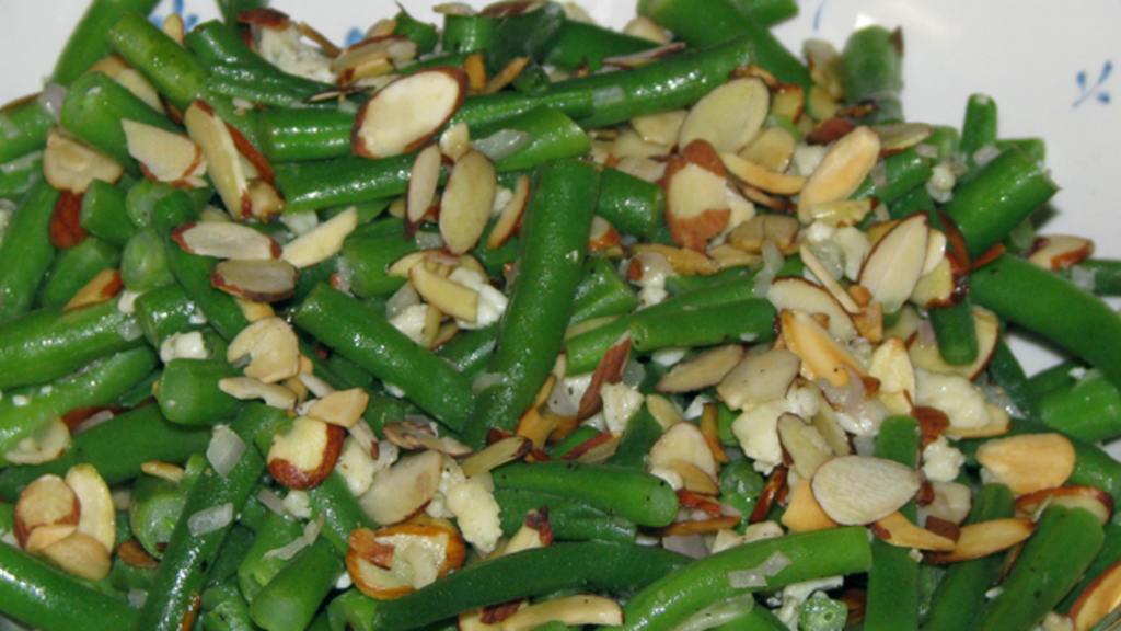 Green Beans With Blue Cheese and Toasted Almonds created by MathMom.calif