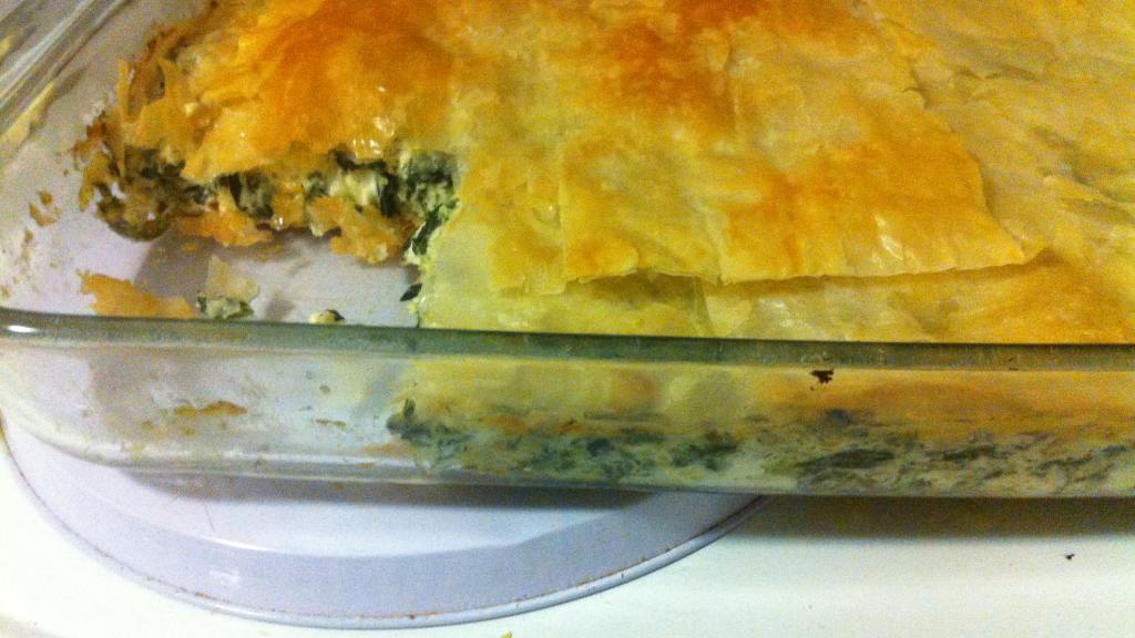 Phyllo Dough Spinach Pie Recipe