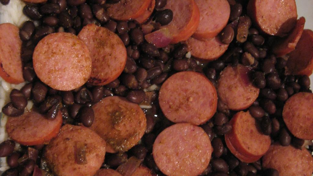 Curried Kielbasa and Black Beans Recipe