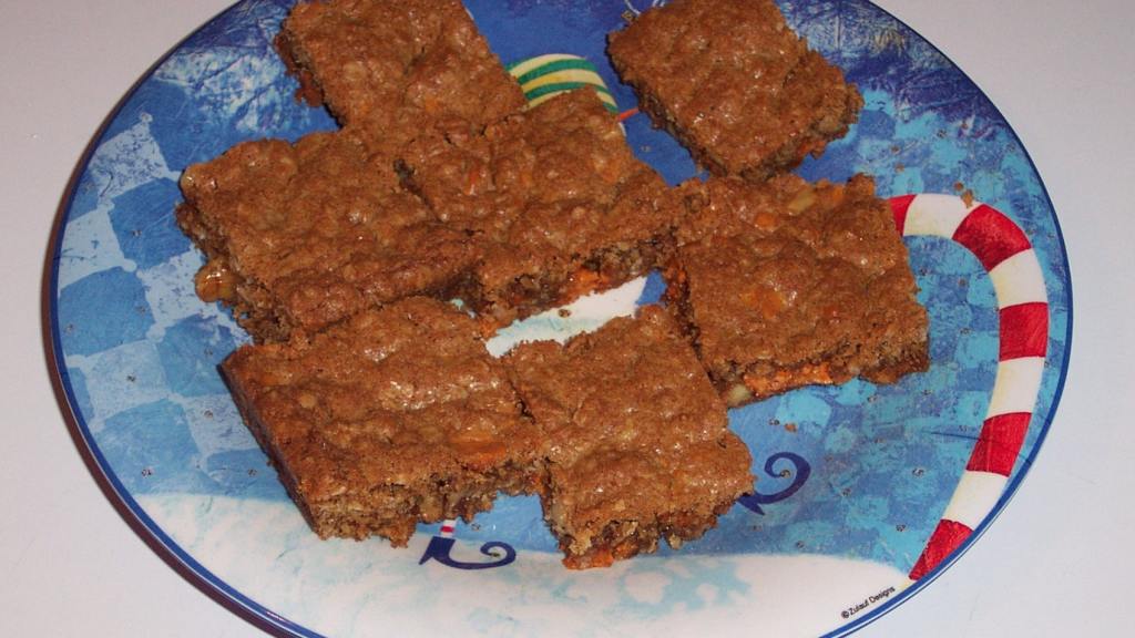 Oatmeal Butterscotch Walnut Cookie Bars Recipe