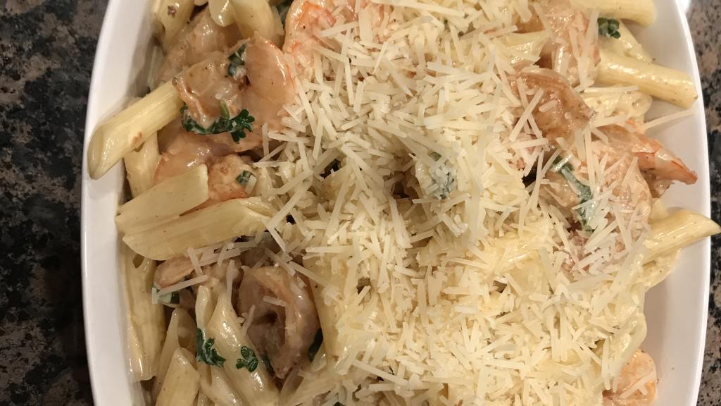 Shrimp and Pasta With Creole Cream Sauce created by Alicia M.