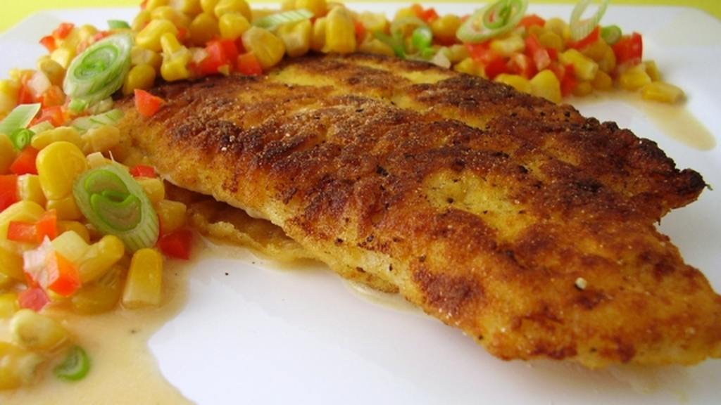 SouthernCornmeal Crusted Catfish With Crunchy Corn Relish Recipe