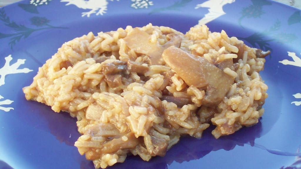 Brown Mushroom Rice created by AZPARZYCH