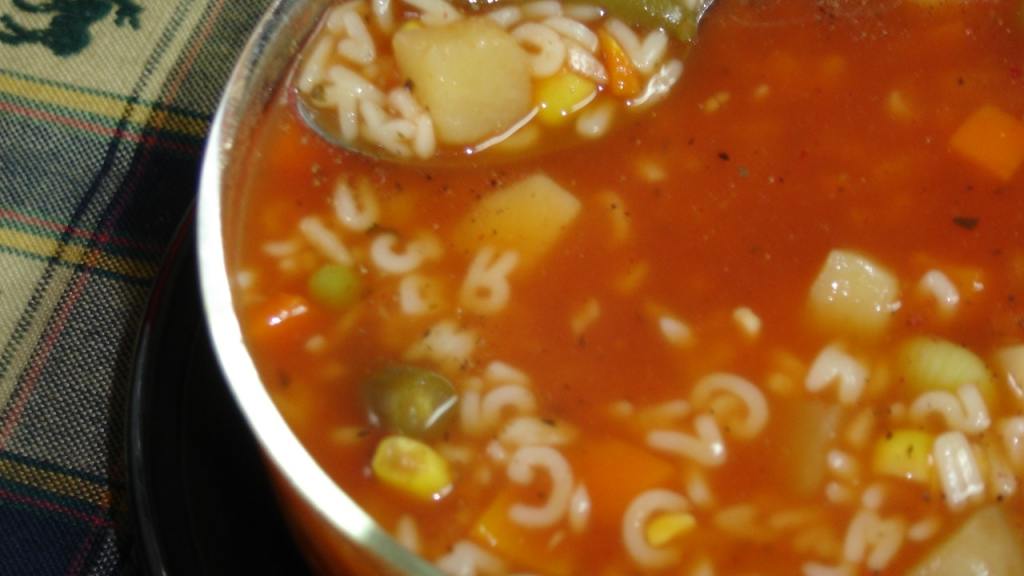 Easy Alphabet Vegetable Soup Recipe