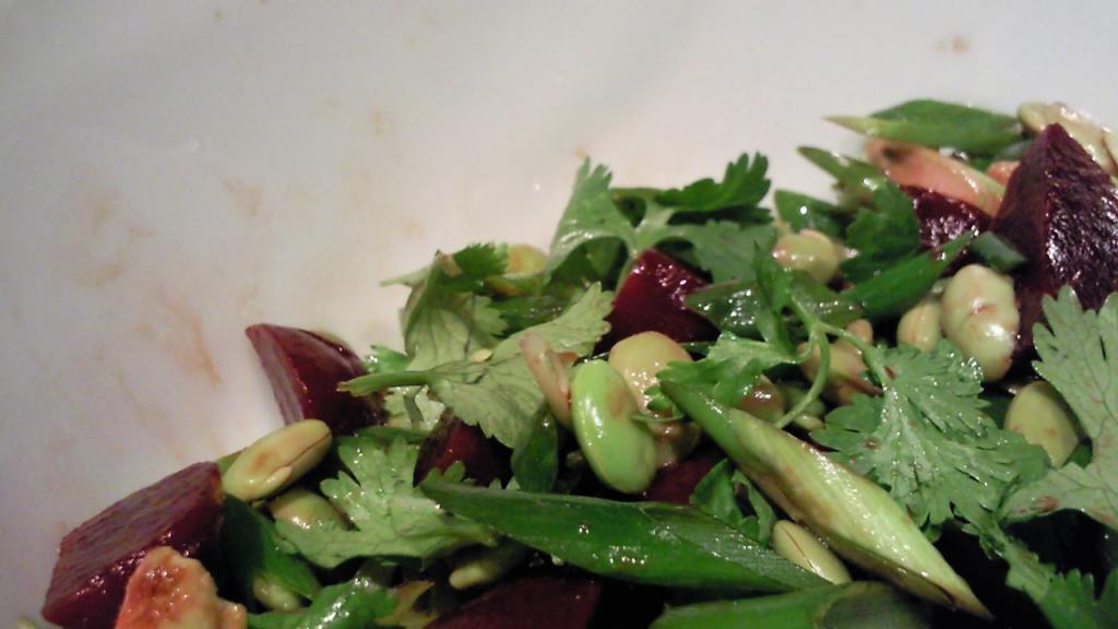 Edamame Salad With Baby Beets & Greens Recipe