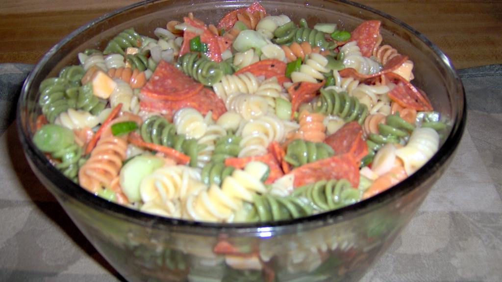 Pepperoni  Pasta  Salad created by out of here