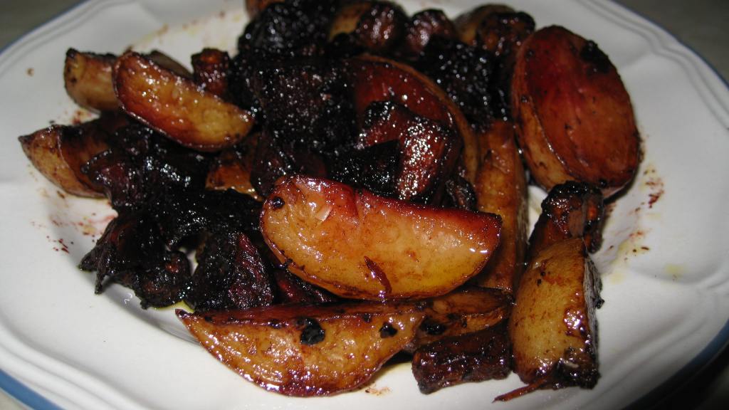 Balsamic-Honey Roasted Root Vegetables created by KellyMae