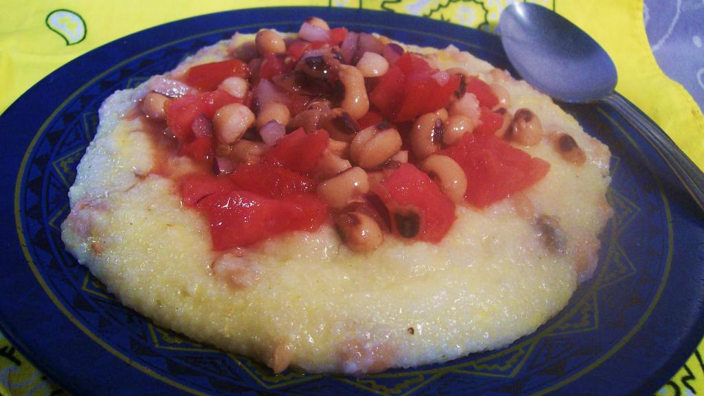 Cajun Style Grits With BlackEyed Peas Salsa Recipe