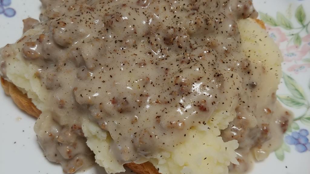 Hamburger Gravy created by Sandi M.
