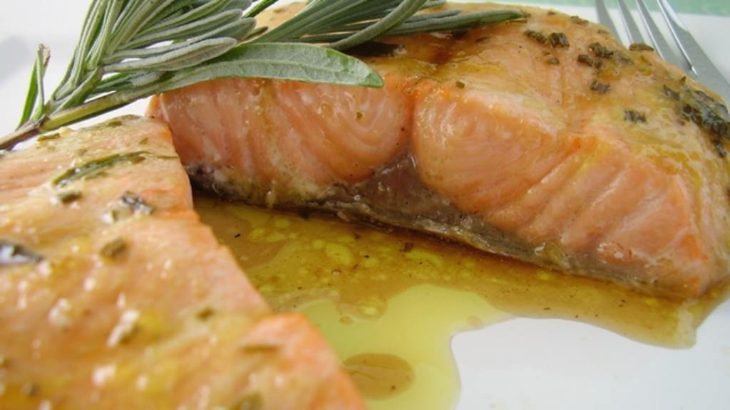Grilled or Baked Salmon With Lavender created by Thorsten