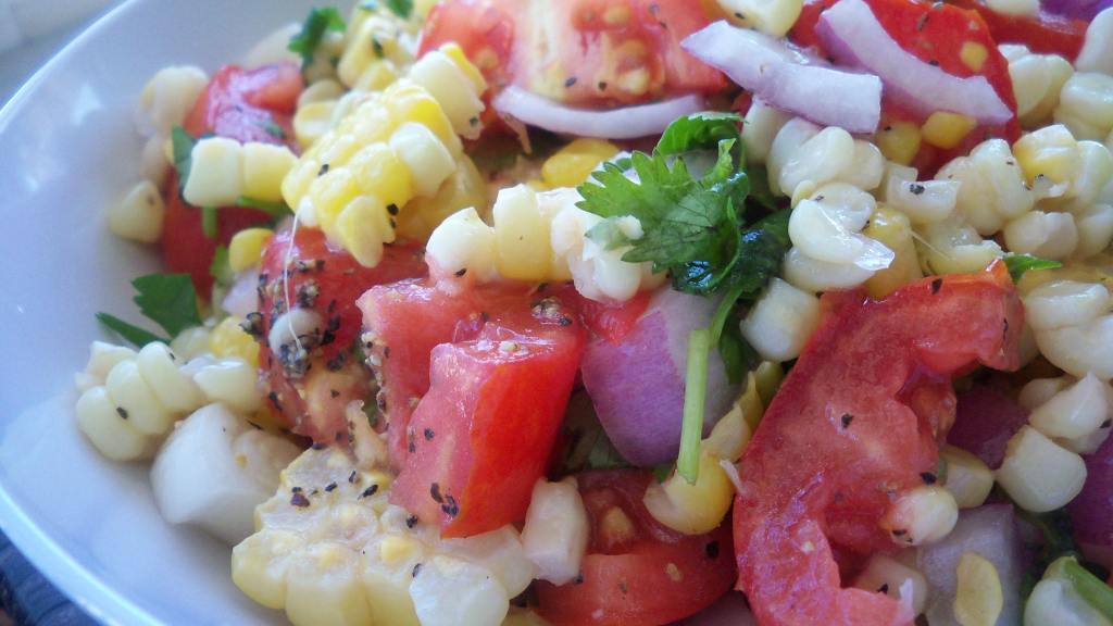 Sweet Corn & Tomato Salad With Fresh Cilantro Recipe