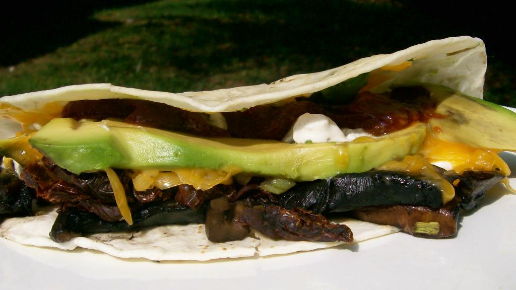 Portabella & SunDried Tomato Quesadilla Recipe