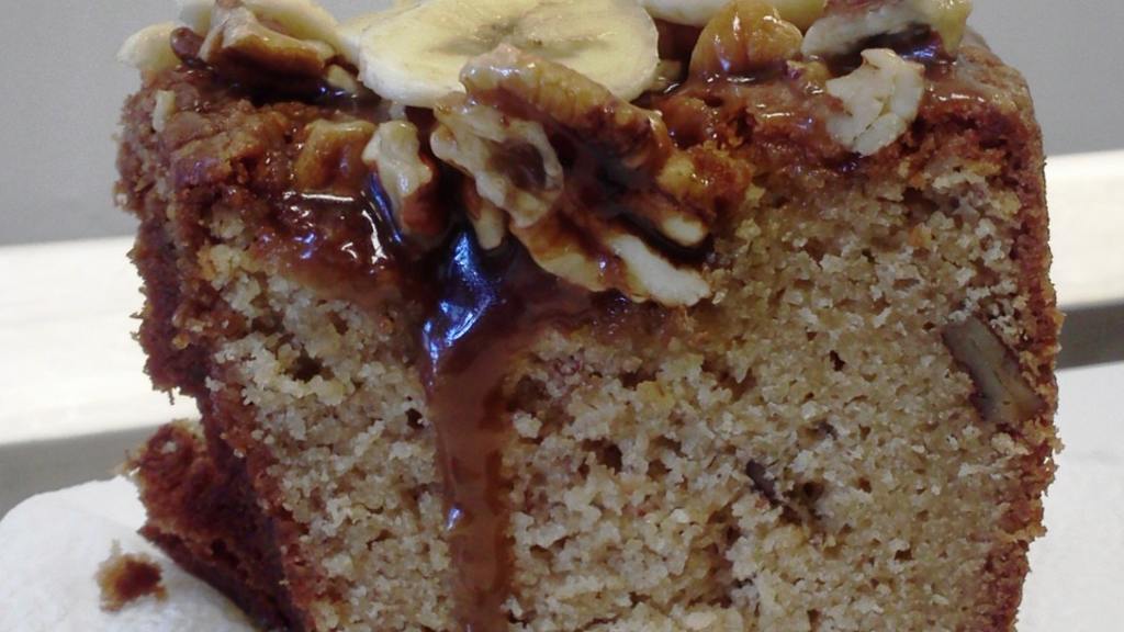 Banana Pound Cake With a Caramel Glaze created by CammiesNana