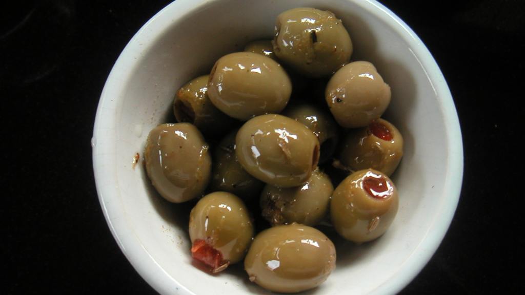 Marinated Green Olives Recipe