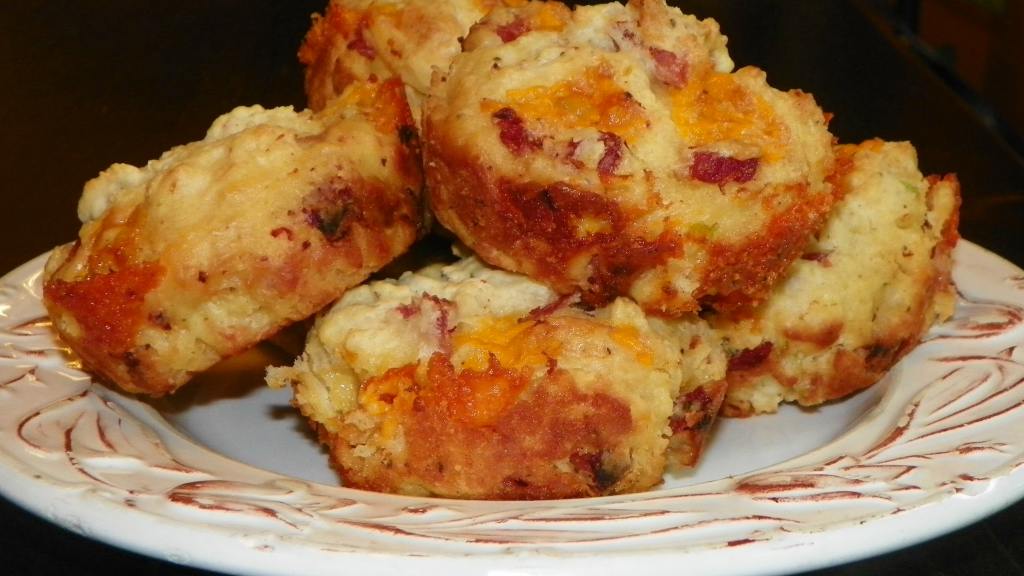 Ham and Cheddar Muffins created by Baby Kato