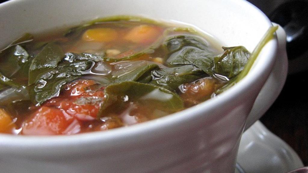 Tomato Spinach Slow Cooker Soup - 0 Points created by Ms B.