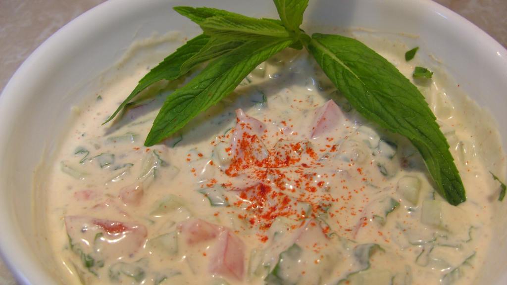 Cucumber, Mint, and Tomato Raita Recipe