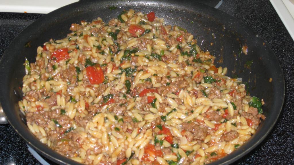 Beef & Orzo Mediterranean Style created by FrenchBunny