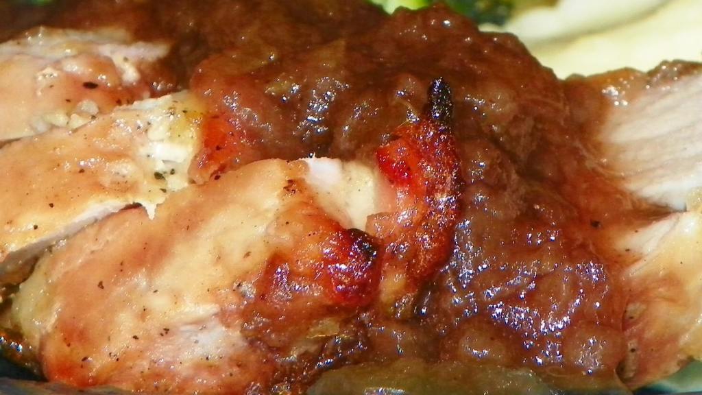Applesauce Topped Pork Loin Roast created by Baby Kato
